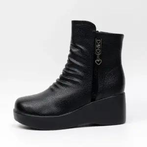 [제이시]제이시 발편한 여자 겨울 7cm 키높이 통굽 부츠 B114