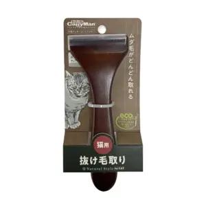 캐티맨 내추럴 우드 죽은털제거 브러쉬(83692)고양이발톱가위 죽은 러시 글러 애묘 애묘빗 고이 반려동물깎