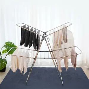 4단 빨래건조대 대형 스텐레스 접이식 건조대
