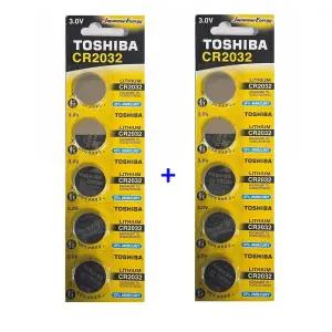 도시바 리튬 코인 건전지 CR2032 10P 시계 완구 배터리/가정/시계약/CR/2032/차키/스마트키/리듐/원형/동전