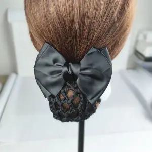 [골드스마일]자동핀 리본 망분리형 머리망