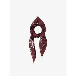 [지이크]실크 페이즐리 패턴 스카프 와인 PHAFH0901 _P404447181
