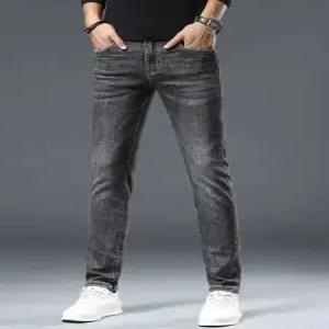 남자 면바지 가을 겨울 프리미엄 럭셔리 기모 청바지 스판 도톰한 보온 반바지 힛템