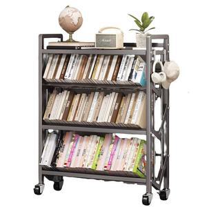 이동식 책 보관함 북트레이 선반 북선반 4단 북카트 철제 다용도 수납 북 밀크화이트