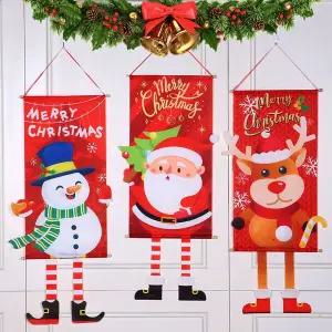 크리스마스 가랜드 벽걸이 장식 레드루돌프 크리스마스가랜드