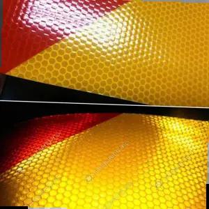 후부반사스티커 화물차 반사판 프리즘 사선 후부 반사스티커 600X140