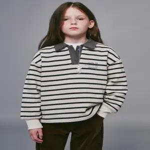 [대구백화점] [블루테일]네이비 배색 스트라이프 카라 티셔츠(AZI4TS05NV )