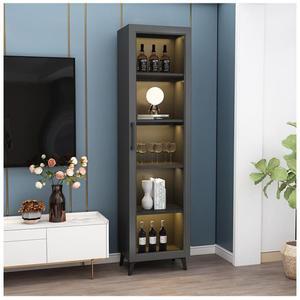 진열장 위스키 선반 와인장 80x24x200cm 거치대 와인 스타일A 유리장식장 5단