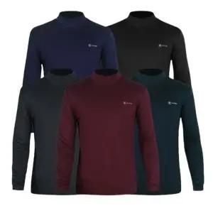 메온셀 1+1+1 가을 따뜻한 얇은 기모 반목 티셔츠 기능성 약기모 목티 등산 낚시 운동복