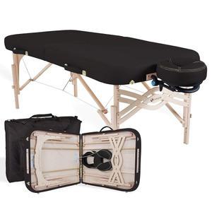 어스라이트 프리미엄 휴대용 마사지 테이블 패키지 SPIRIT - 스파 수준의 편안함, 디럭스 쿠셔닝 포함. 플렉스-레스트 페이스 크래들 & 스트라타 베개, 케이스 (30/32인치 x 73인치) 미국산