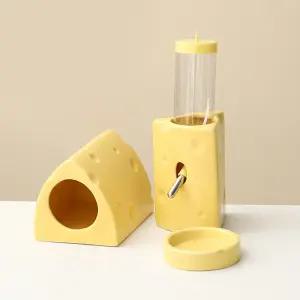 델라무드 치즈 올인원 햄스터 은신처 급수기 물통