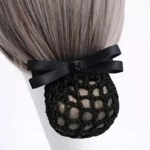 긴머리망사핀 알바헤어망 여성 승무원 간호사 올림머리 망