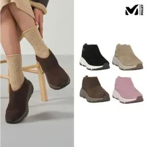 밀레 25FW 여성 하이컷 스웨이드 방한화