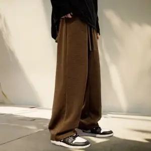 남자 간절기 밴딩 코듀로이 와이드팬츠 골덴 통 바지/가을/겨울/기모/조거/빅사이즈/슬랙스/방한/골지/스판