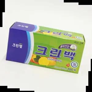 이중지퍼백 비닐 크린백 X 소 17cm 25cm 100매