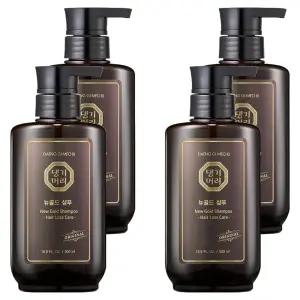 댕기머리 오리지널 모발 두피 청결 뉴골드 샴푸 500ml 4개