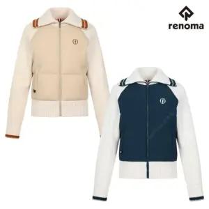 레노마골프 여성 디오픈 하이브리드 다운 니트 가디건 O8209