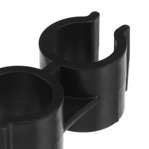 4Pcs 쓰레받기 빗자루 연결 버클 플라스틱 이중 튜브 대부분의 파이프 클램프 폴 클립에 적합