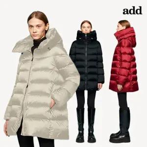 [add] 10AW226 스트링후드 롱다운