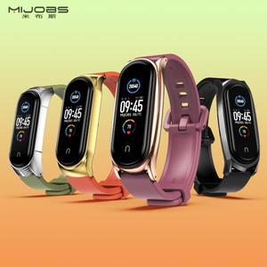 Mi Band 9 8 7 6 5 4 3 Mi Band 5 스트랩 실리콘 Correa Xiaomi Miband 7 8 Pulseira 용 스마트 팔찌