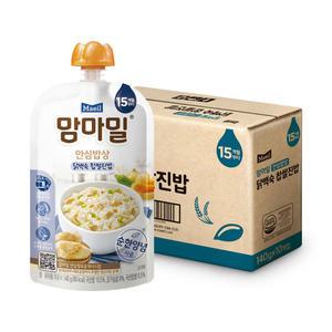 맘마밀 실온이유식 15개월, 닭백숙 찹쌀진밥, 140g, 10개