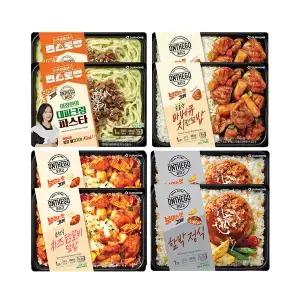 온더고 혼합세트8(대파크림파스타2,함박2,치즈닭갈비2,바베큐덮밥2)