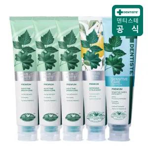 덴티스테 불소치약 3종 구성(플러스화이트 프로 200g 3개+시트러스후레쉬 200g 1개+뉴센서티브케어 200g 1개)