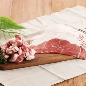 [탐탐] 제주 흑돼지 뒷다리살(찌개용) 500g x 2팩