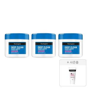 뉴트로지나 딥클린 클렌징 크림, 285ml, 3개 + 증정 (인텐스 리페어 시카 에멀젼 15ml,1개)