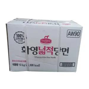 대상 쉐프원 화영넓적당면 13kg