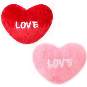 러브하트쿠션_미니(25cmx20cm)-등쿠션 소파쿠션 미니쿠션 홈데코 선물 봉제인형 돌앤돌스