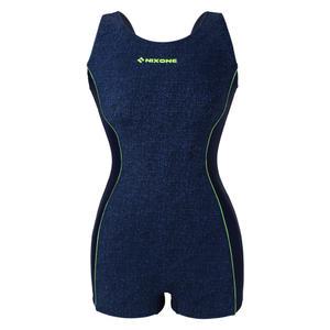 닉스원 여자 숏반신 실내수영복 NSW-4850NY 브라포함