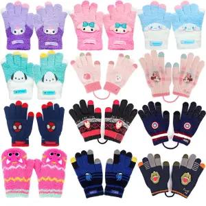 겨울장갑 스마트폰터치 손가락 벙어리 아기 유아 아동 주니어 여아 남아 방한 털장갑 요술 단체선물 산리오
