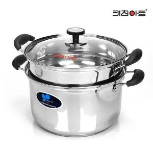 키친아트 아티스트 스텐 2단 찜냄비 찜솥 24cm