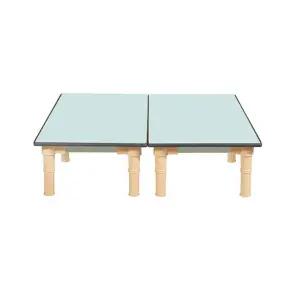 초등학생 좌식 책상 테이블 2조각 [대형 우레탄 사각 H320]