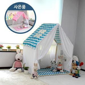 키즈돔 빅 하우스 플레이텐트-지그재그 블루+쿨 하우스 커버 증정