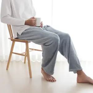 남녀공용 남자 수면 잠옷바지 빅사이즈 커플 파자마 겨울 극세사 기모 무지 홈웨어