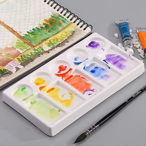 사각 도자기 파레트 CP-101 세라믹 사각접시 한국화파레트