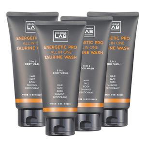 [그루밍랩] 남자바디워시 에너제틱 프로 올인원 타우린워시 300ml 4개입