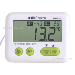디지털 온도계 TM-3000 냉장고 냉동고온도 -50도 +100도 수온계 기미상궁