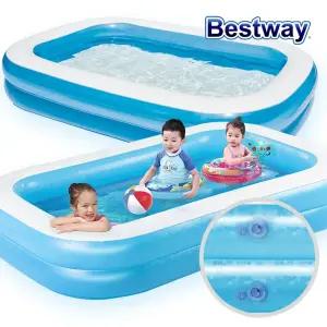 [베스트웨이] BW 54006 고급사각 에어풀장 262cm/물놀이풀장/볼풀장
