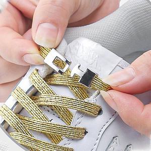 매듭없는 신발끈 버클체인 운동화끈 클립 고정