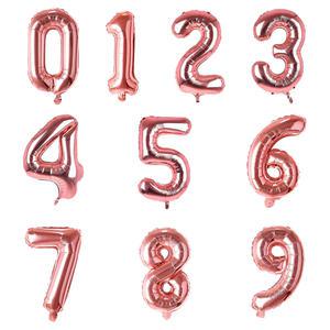 로즈골드 숫자 호일 은박 파티 풍선