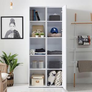 쏘냐르 키높은 틈새수납장 전신거울 5단오픈선반장