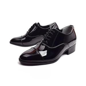 굽7cm 국내산  남자 키높이구두 남자 남성화 유광 신사화 버밍엄끈에나멜 245 있슴