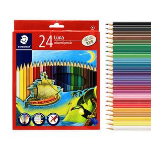 스테들러 루나 색연필 24색 세트 유성색연필 미술 준비물