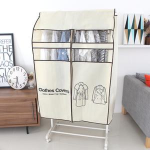 캐릭터 더블윈도우 행거 옷커버 지퍼식 매립형