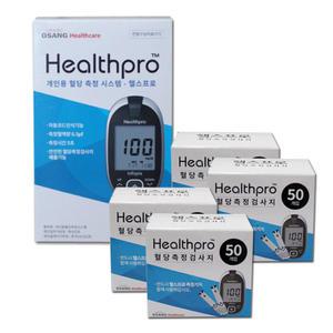 헬스프로 혈당측정기 세트 [혈당계+시험지200매]