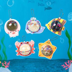 [오피스스쿨] 민화샵 마라카스 악기 만들기 5개1세트 DIY  종이공예 비즈아트