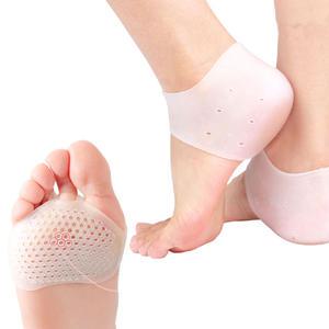 실리콘 발바닥 발앞꿈치 뒷꿈치 교정기 보호 쿠션 패드 세트